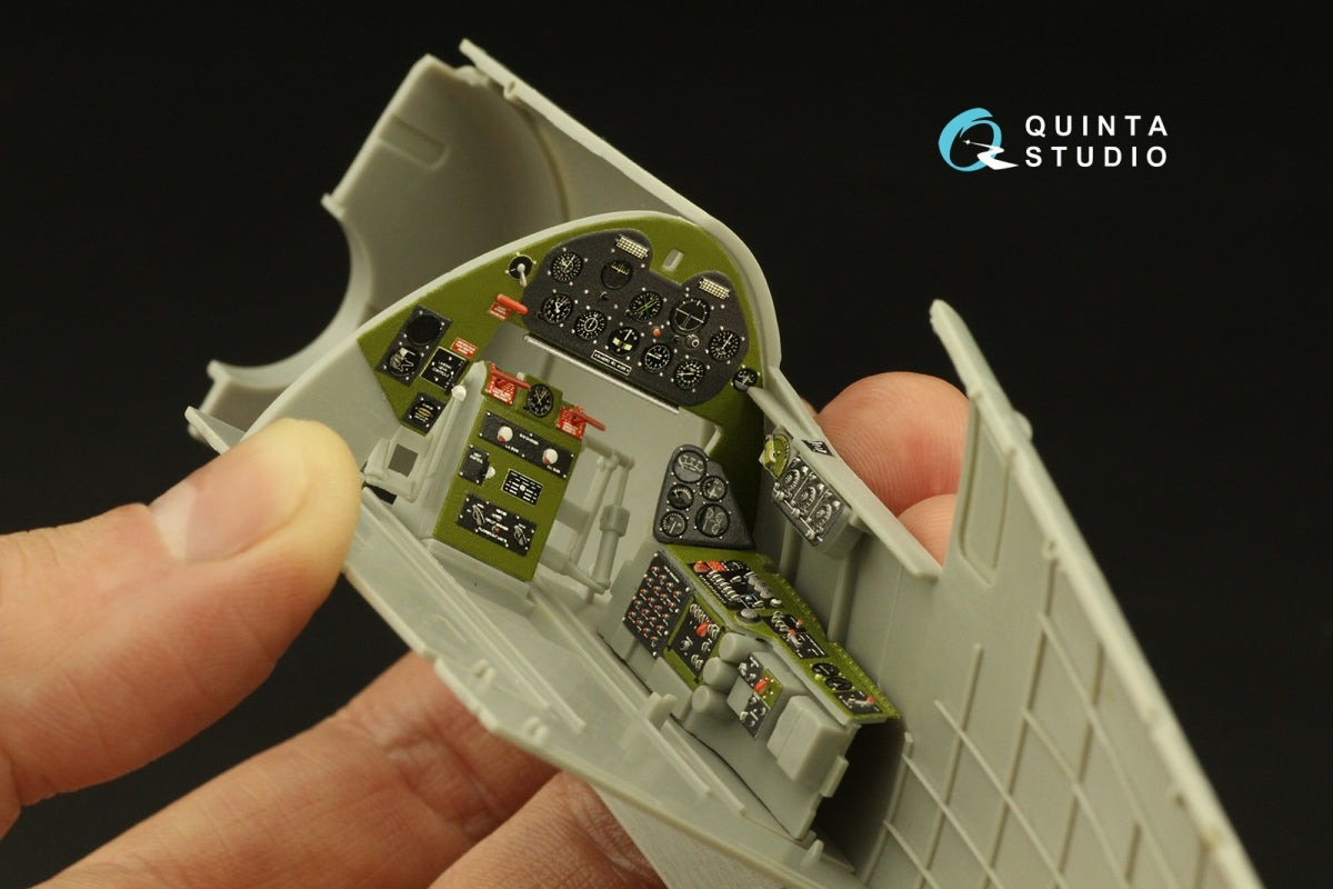 Quinta Studio QD32133 F6F-3 Hellcat 3D-Printed &amp;amp; colored Interior on decal paper (Trumpeter) 1/32 – image 9