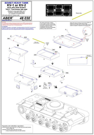 Aber 48030 Czołg KW 1 lub KW 2 wczesne- część 2- zasobniki na narzędzia późne Tamiya 1/48 – zdjęcie 5