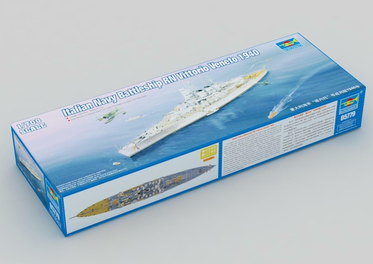 Trumpeter 05779 Italian Navy Battleship RN Vittorio Veneto 1940 1/700 – image 2