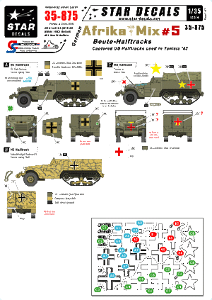 Star Decals 35-875 German Afrika Mix 5 1/35