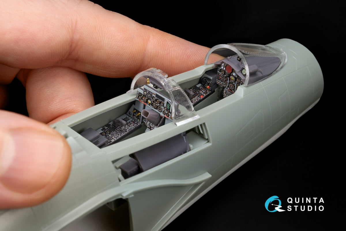 Quinta Studio QDS+48488 F-4D early Phantom II 3D-Printed &amp;amp; coloured Interior on decal paper (Academy) (Small version) (with 3D-printed resin parts) 1/48 – zdjęcie 13
