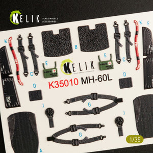KELIK K35010 MH-60L BLACK HAWK INTERIOR 3D DECALS FOR KITTY HAWK KIT 1/35 – image 5
