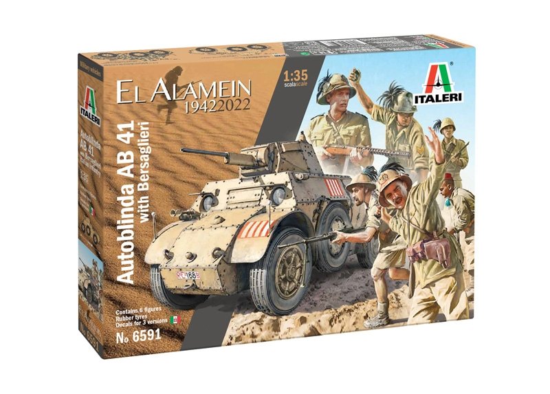 Italeri 6591 Autoblinda AB 41 with Bersaglieri El Alamein 1/35 – image 2