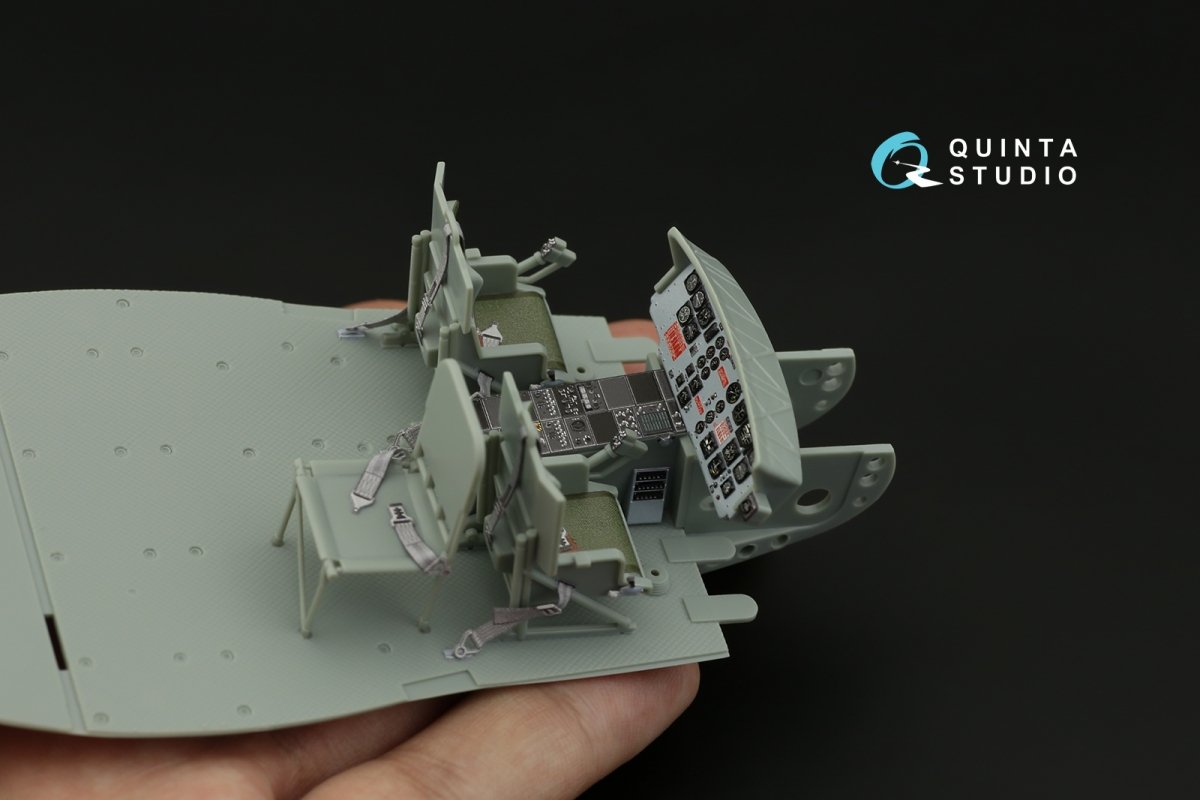 Quinta Studio QD35049 UH-1C 3D-Printed &amp;amp; coloured Interior on decal paper ( Academy ) 1/35 – zdjęcie 5