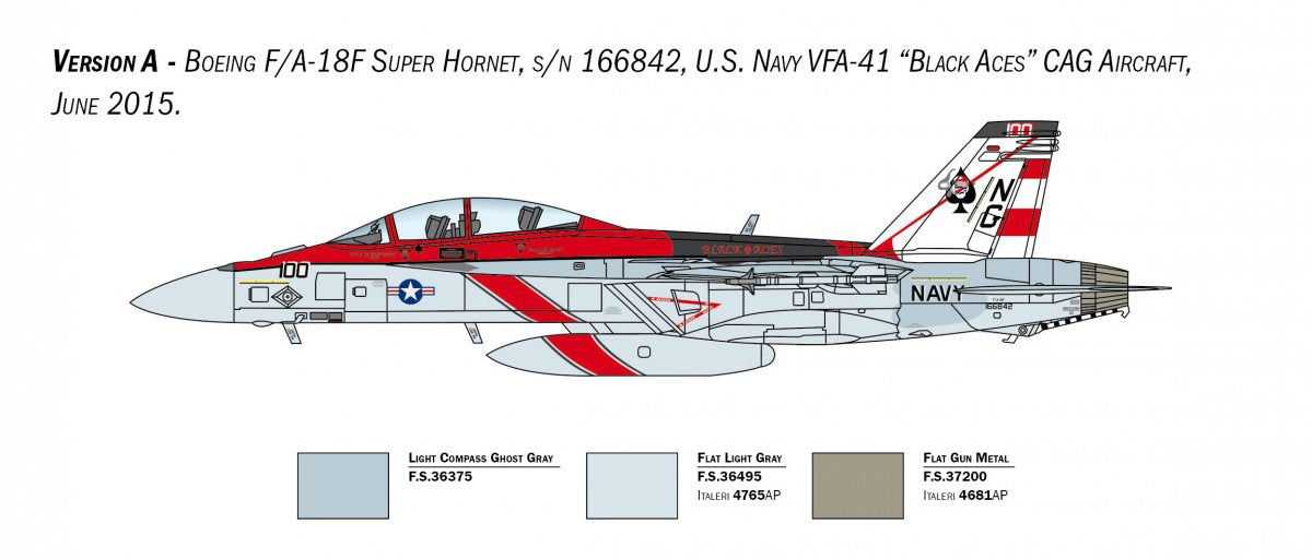 Italeri 2823 F/A-18F U.S. Navy Special Colors 1/48 – zdjęcie 5