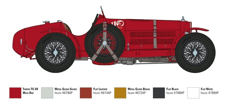 Italeri 4708 ALFA ROMEO 8C 2300 Monza 1/12 – Bild 4