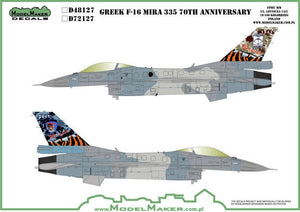 ModelMaker Decals D48127 Greek F-16 Mira 335 70th Anniversary 1/48