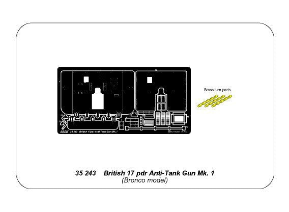 Aber 35243 British 17pdr Anti-Tank Gun Mk.I 1/35 – zdjęcie 7