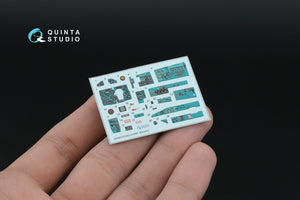 Quinta Studio QD+48579 MiG-21SMT Fishbed-K 3D-Printed &amp;amp; coloured Interior on decal paper (Eduard) (with 3D-printed resin parts) 1/48 – zdjęcie 3