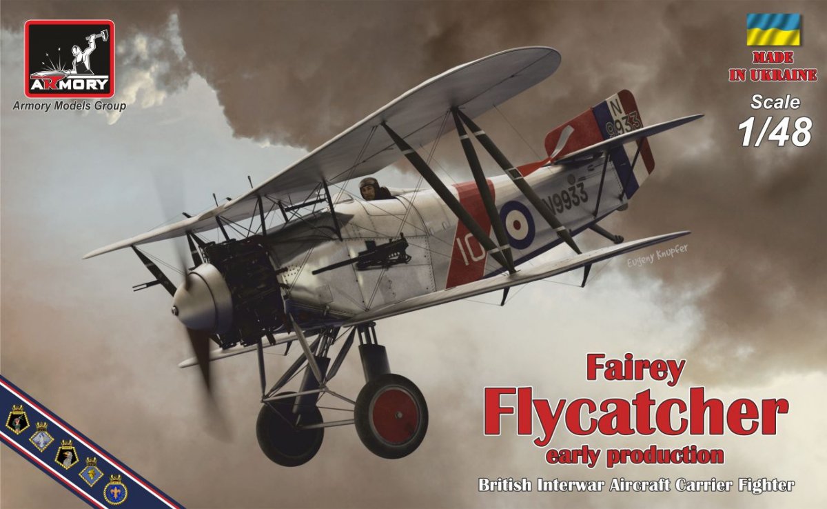 Armory Models 48001 Fairey Flycatcher British interwar FAA Fighter, early version, w/ Jaguar-III engine 1/48