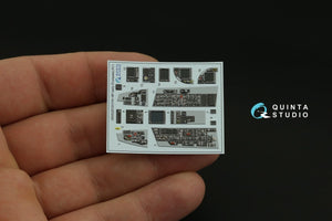 Quinta Studio QDS-32123 F/A-18F early 3D-Printed &amp;amp; coloured Interior on decal paper (Trumpeter) (Small version) 1/32 – zdjęcie 4