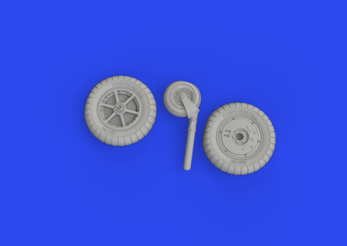 Eduard 672341 Bf 109G-2/ G-4 wheels for bulged wings PRINT Eduard 1/48 – zdjęcie 5