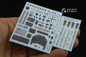 Quinta Studio QD32087 Ju87 D/G 3D-Printed &amp;amp; coloured Interior on decal paper (Trumpeter) 1/32 – zdjęcie 14