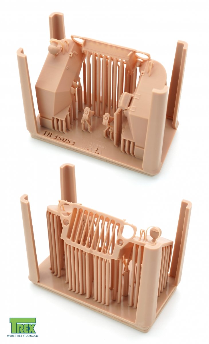 T-Rex Studio TR35053 Willys MB Grille w/Fenders Set for TAKOM 1/35 – zdjęcie 3