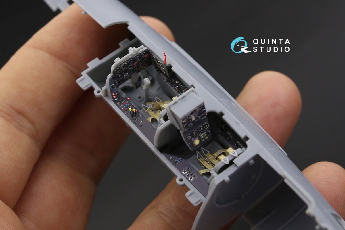 Quinta Studio QD48163 Me 262B-1a/U1 3D-Printed &amp;amp; coloured Interior on decal paper (for HobbyBoss kit) 1/48 – zdjęcie 3