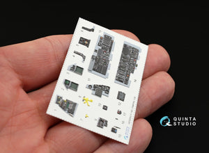 Quinta Studio QD32003 F-16C 3D-Printed &amp;amp; colored Interior on decal paper (for Tamiya kit) 1/32 – image 3