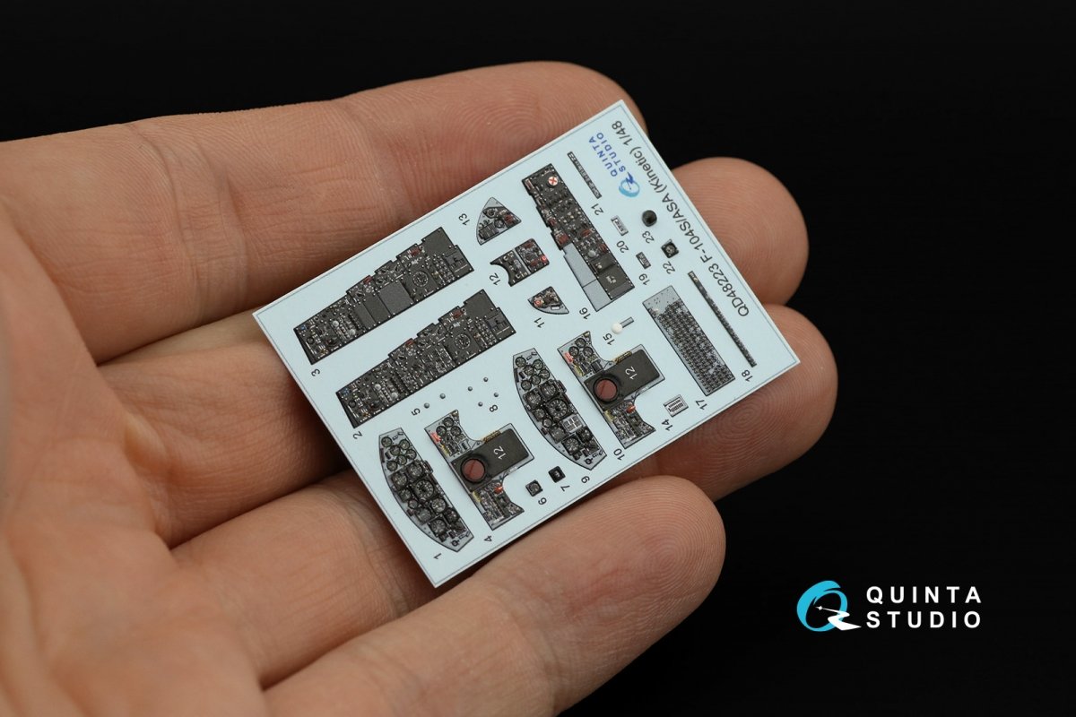Quinta Studio QD48223 F-104S/ASA 3D-Printed &amp;amp; coloured Interior on decal paper (Kinetic) 1/48 – zdjęcie 4