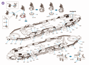 Very Fire VF700009 USS Missouri BB-63 Detail Up Set for VeryFire 1/700 – image 6