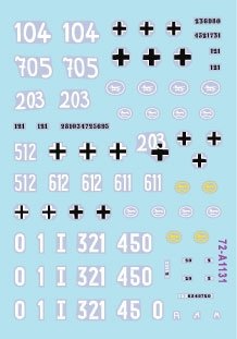 Star Decals 72-A1131 Windhund # 3. Panther Ausf G from Pz-Reg. 16 and Pz-Brigade 111, and PzKpfw IV Ausf J from 116. Pz Div. Windhund 1/72 – zdjęcie 2