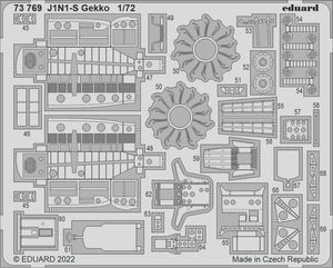 Eduard 73769 J1N1-S Gekko FUJIMI / HOBBY 2000 1/72 – image 2