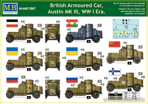 MASTER BOX 72007 British Armored Car Austin MK III WW I Era (1/72) – image 2