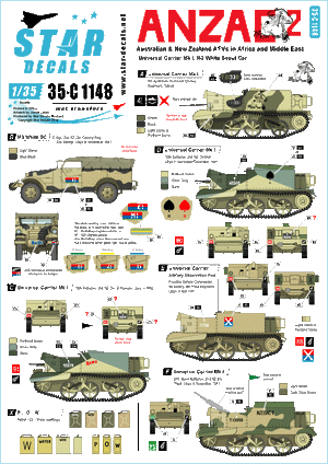 Star Decals 35-C1148 ANZAC #2 1/35