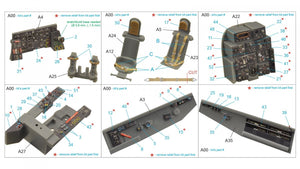 Quinta Studio QD48229 He 219 3D-Printed &amp;amp; coloured Interior on decal paper (Tamiya) 1/48 – zdjęcie 13