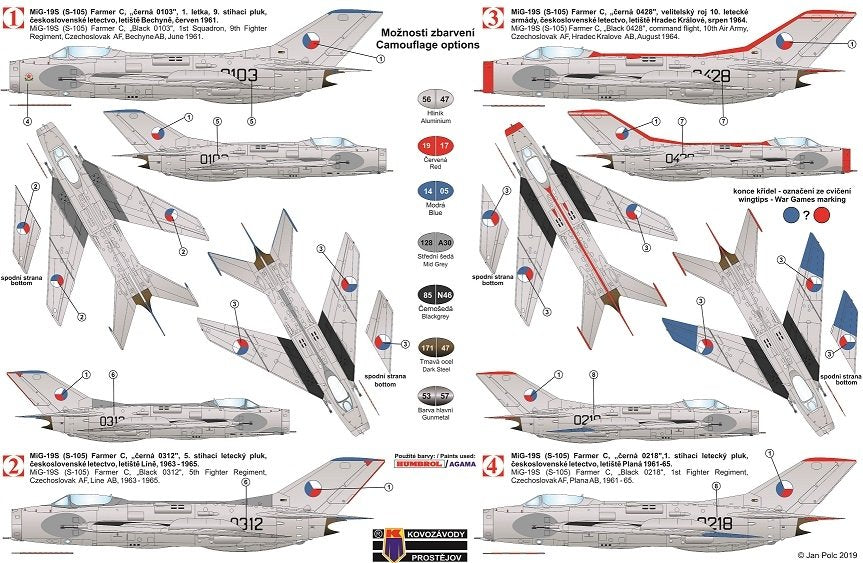 Kovozavody Prostejov KPM0158 MiG-19S “Farmer-C” 1/72 – Bild 2