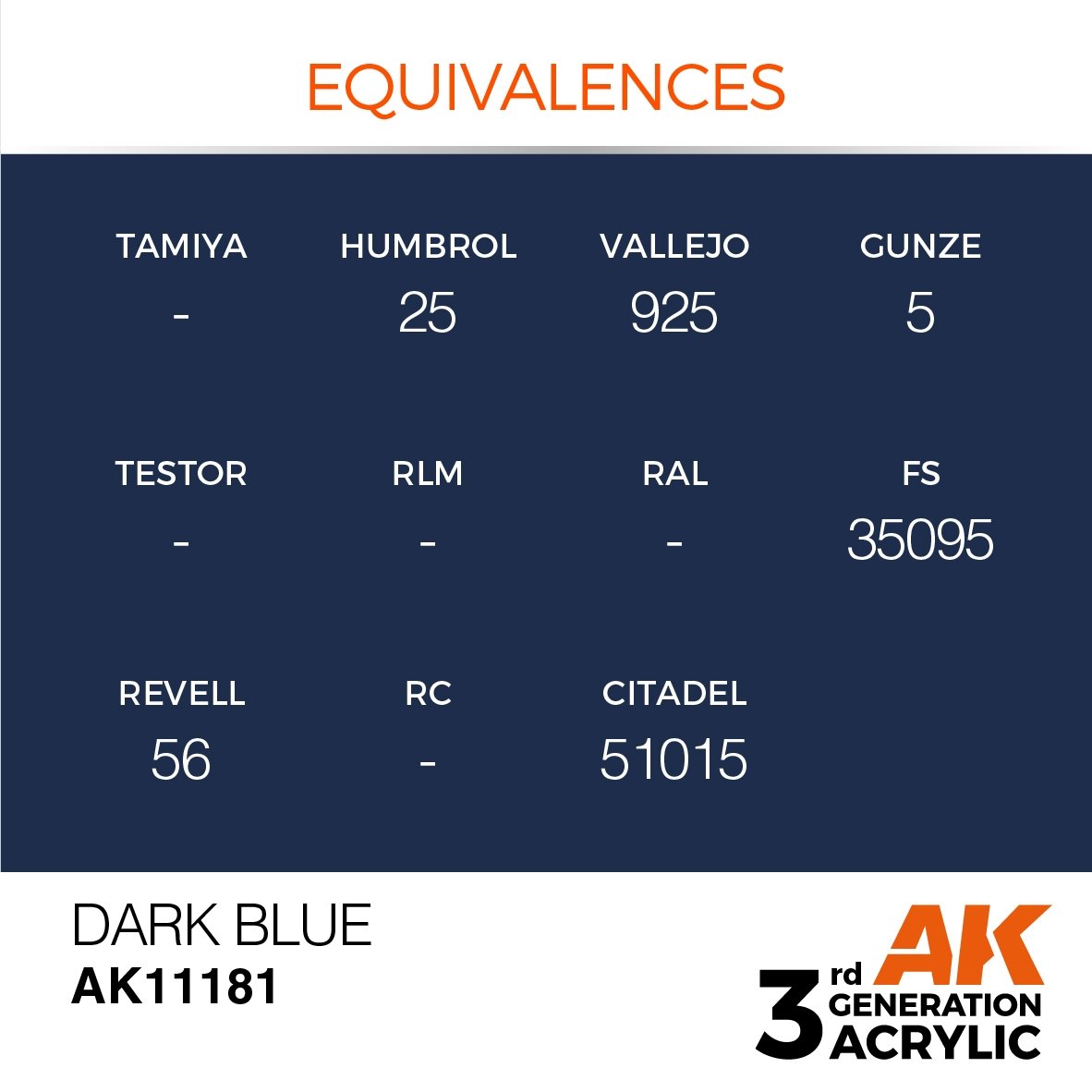 AK Interactive AK11181 DARK BLUE – STANDARD 17ml – image 3