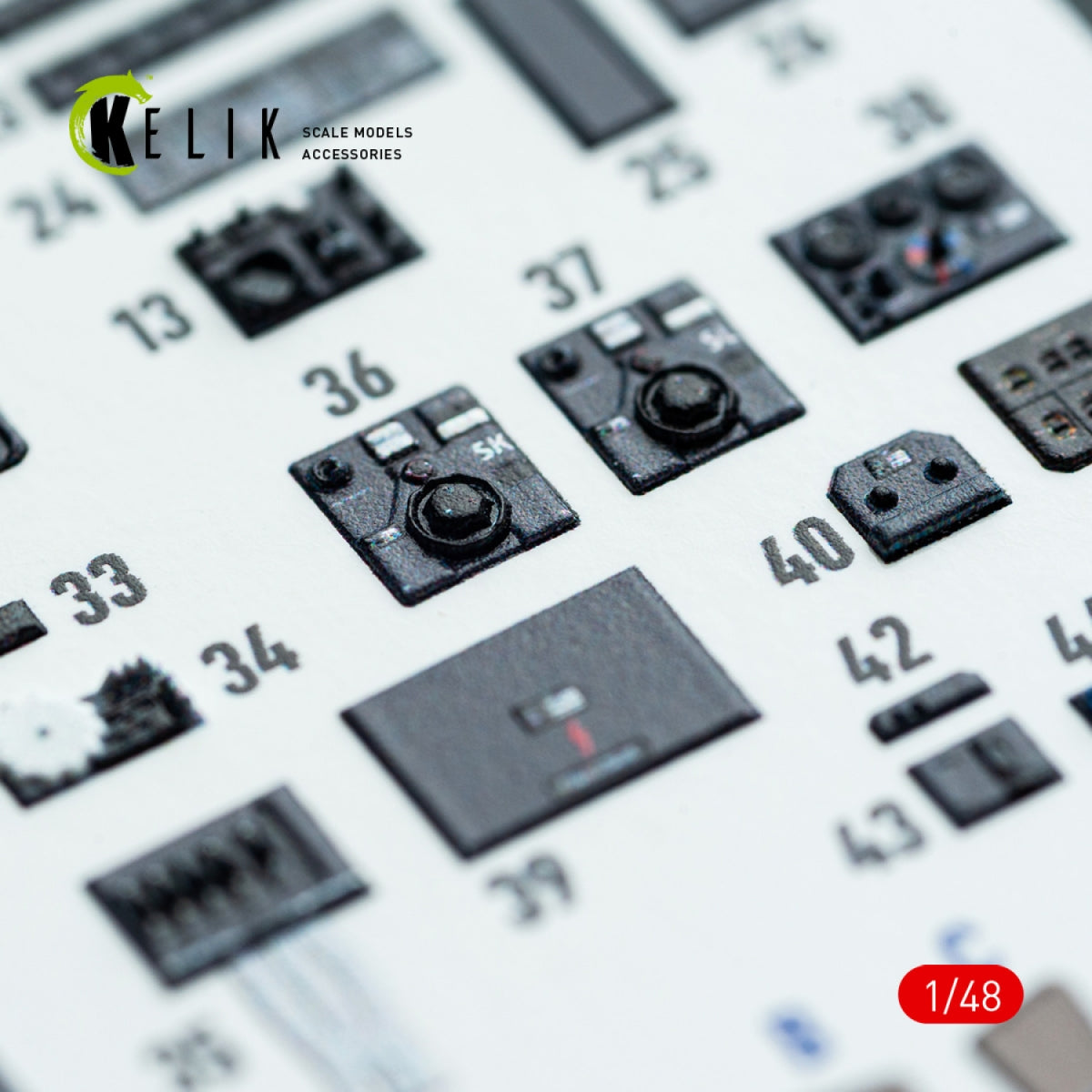Kelik K48142 Do-217 K/M - interior 3D decals for ICM kit 1/48