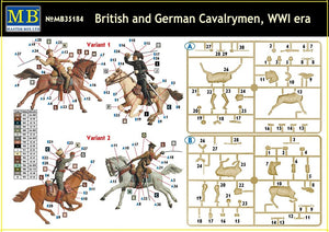 Master Box 35184 British and German Cavalrymen, WWI era – zdjęcie 3