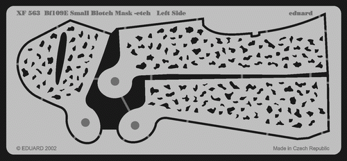 Eduard XF563 Bf 109E Small Blotch mask-etch 1/48 – zdjęcie 2