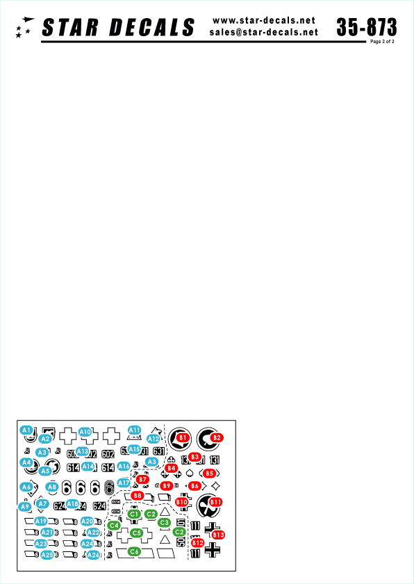 Star Decals 35-873 PzKpfw III from Pz.Reg.3, 2. Pz.Div. 1/35 – image 2