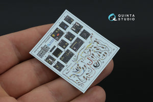 Quinta Studio QD+35144 AH-64A forward avionics bays 3D-Printed &amp;amp; coloured Interior on decal paper (Trumpeter) (with 3D-printed resin parts) 1/35 – zdjęcie 4