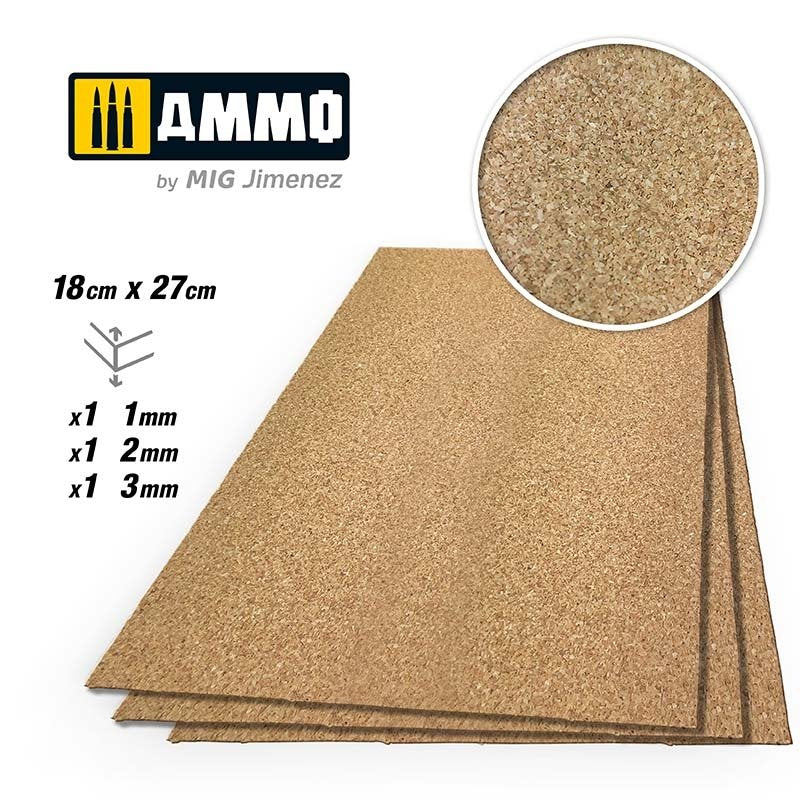 AMMO of Mig Jimenez 8838 Create Cork Fine Grain MIX 1/2/3mm