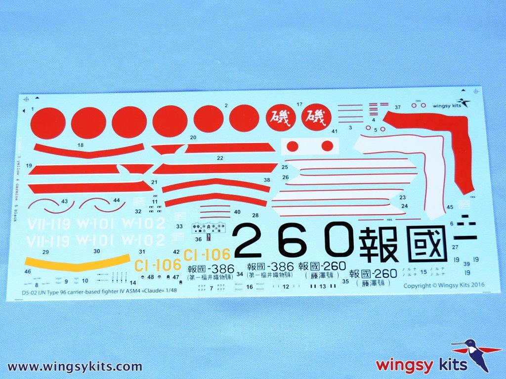 Wingsy Kits D5-02 IJN Type 96 carrier-based fighter IV A5M4 “Claude” 1/48 – image 11