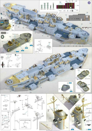 Very Fire 350009 USS Missouri (BB-63) Kit de détails (Very Fire 350903, 350909) 1/350 – image 2