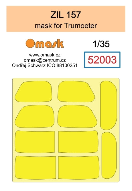 Omask 52003 ZIL 157 mask (for Trumpeter) 1/35