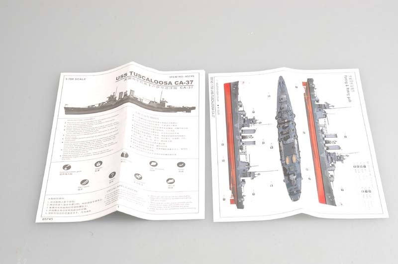 Trumpeter 05745 USS TUSCALOOSA CA-37 1/700 – image 3