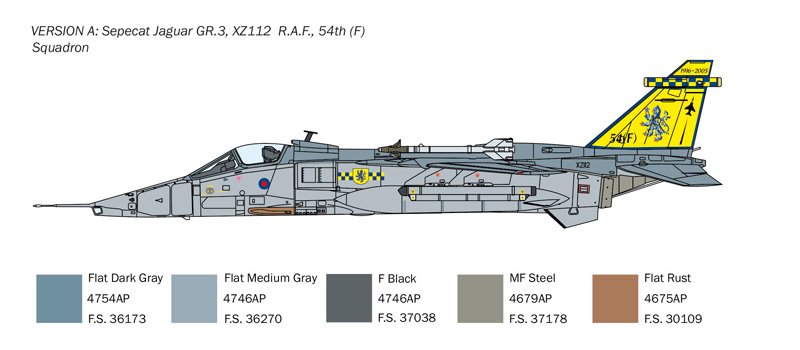 Italeri 1459 Jaguar GR.1/GR.3 RAF 1/72 – zdjęcie 4