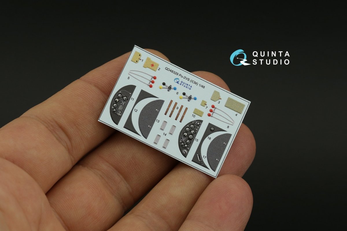 Quinta Studio QD48329 Po-2VS 3D-Printed &amp;amp; coloured Interior on decal paper (ICM) 1/48 – zdjęcie 4
