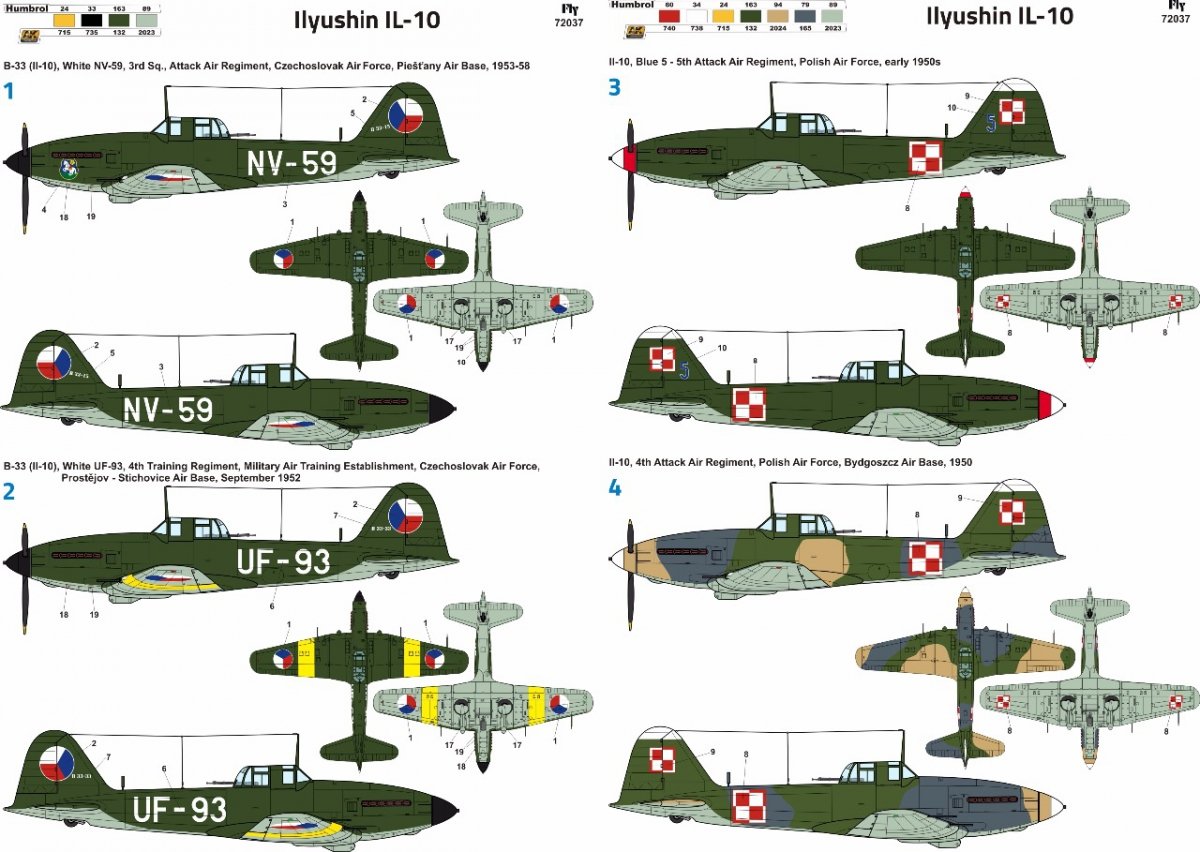 Fly 72037 Ilyushin Il-10 Post-war service 1/72 – zdjęcie 6