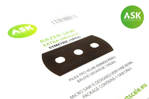 ASK T0012 Razor Saw: extra smooth symmetrical (5 pcs) 43/43 teeth