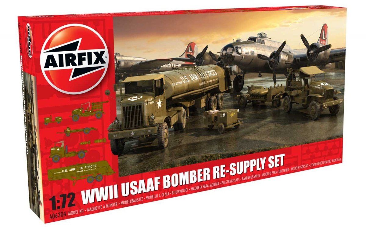 Airfix 06304 WWII USAAF 8th Air Force Bomber Resupply Set 1/72