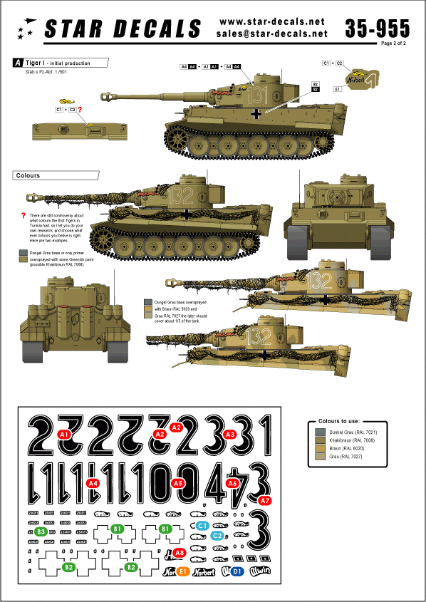 Star Decals 35-955 Afrika Tigers 2 1/35 – image 2