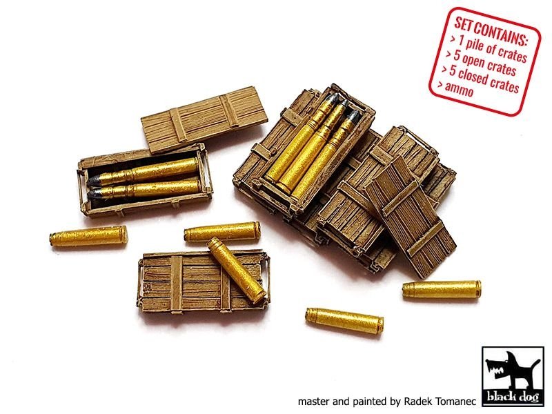 Black Dog T72120 Tiger I ammo crate 1/72 – zdjęcie 3