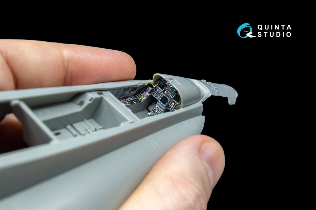 Quinta Studio QD48042 F/A-18A 3D-Printed &amp;amp; coloured Interior on decal paper (for Kinetic) 1/48 – zdjęcie 4