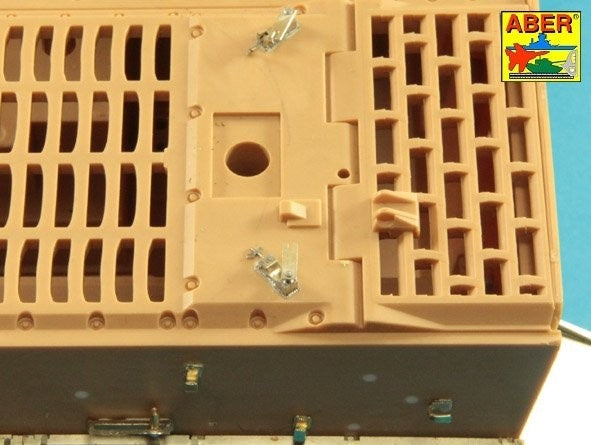 Aber 16029 Handles for towing ropes and tensioning the tracks of Tiger I and King Tiger tanks 1/16