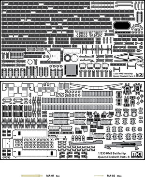 MK1 Design MD-35026 Queen Elizabeth DX Pack 1/350 – zdjęcie 2