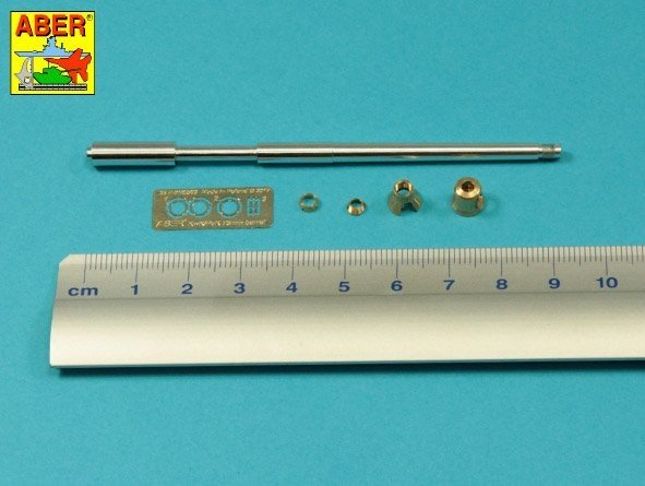 Aber 35L-068N 75mm KwK40L/43 barrel with early muzzle brake for German Panzer IV Ausf.G tanks 1/35 – image 3